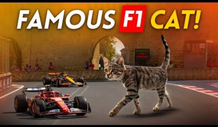 Meet the FAMOUS F1 CAT at the AZERBAIJAN GP!